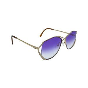 Rare 80's Cat Eye CHRISTIAN DIOR Sunglasses Eyewear Silver Metal Frames